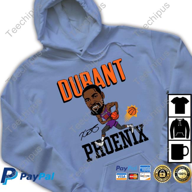 Kevin Durant Suns Homage Caricature Tri-Blend Hoodie