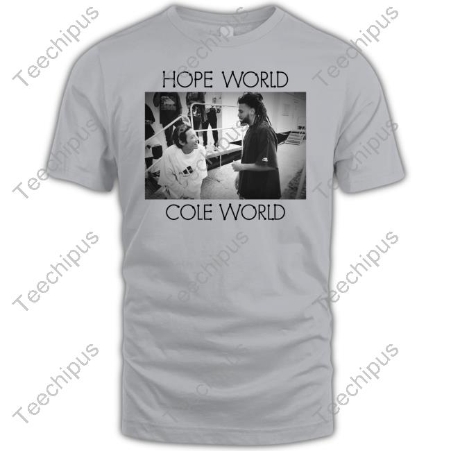 Hope World Cole World Hoodied Sweatshirt J-Hope & J. Cole Hope World Cole World Hoodied Sweatshirt J-Hope & J. Cole