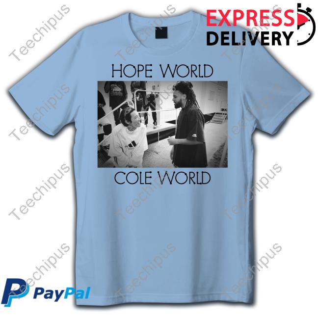 Hope World Cole World Hoodied Sweatshirt J-Hope & J. Cole Hope World Cole World Hoodied Sweatshirt J-Hope & J. Cole