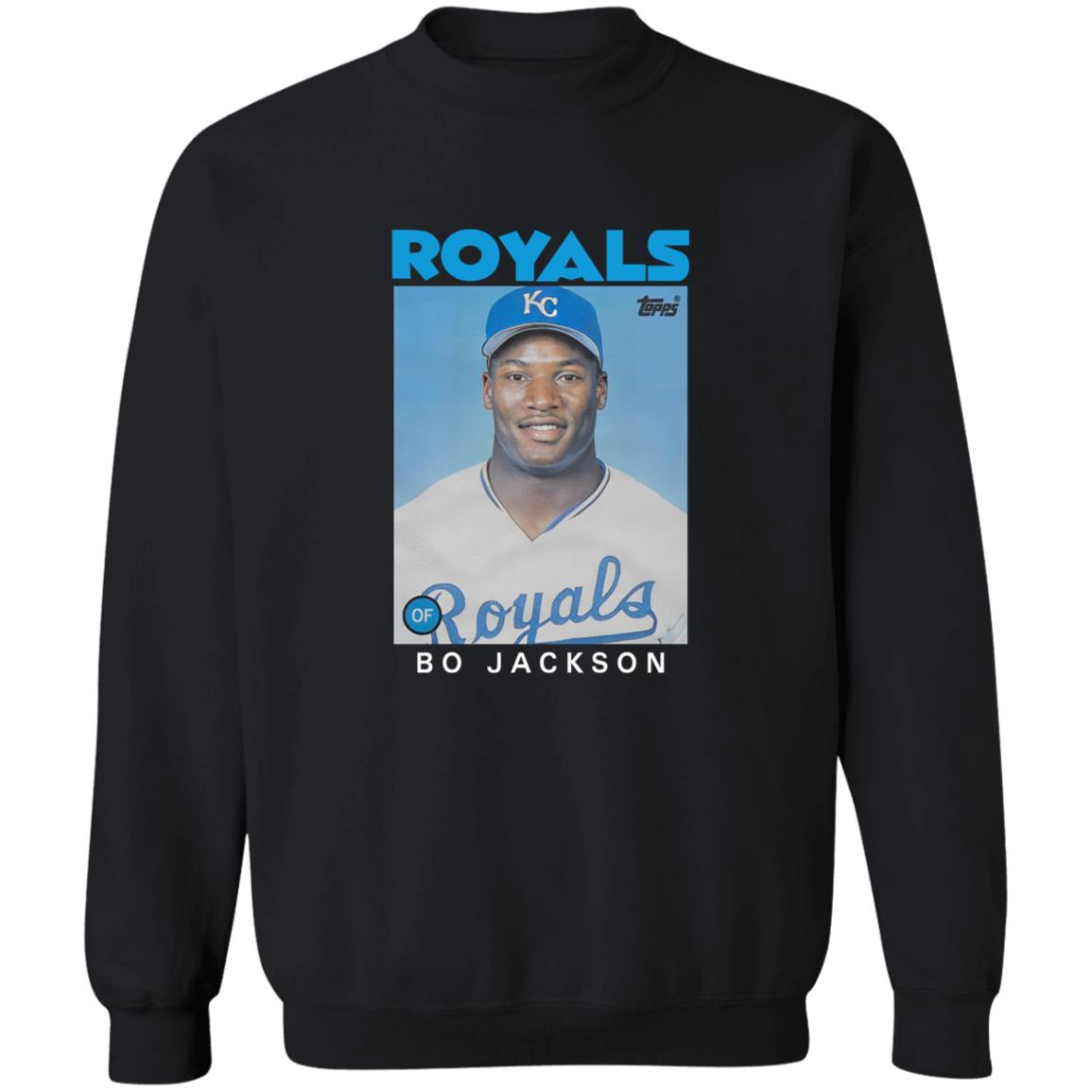 Royals Topps Bo Jackson Shirt Royals Topps Bo Jackson Shirt