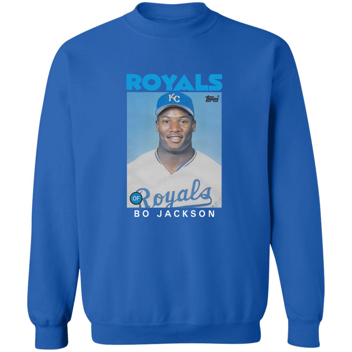 Royals Topps Bo Jackson Shirt Royals Topps Bo Jackson Shirt