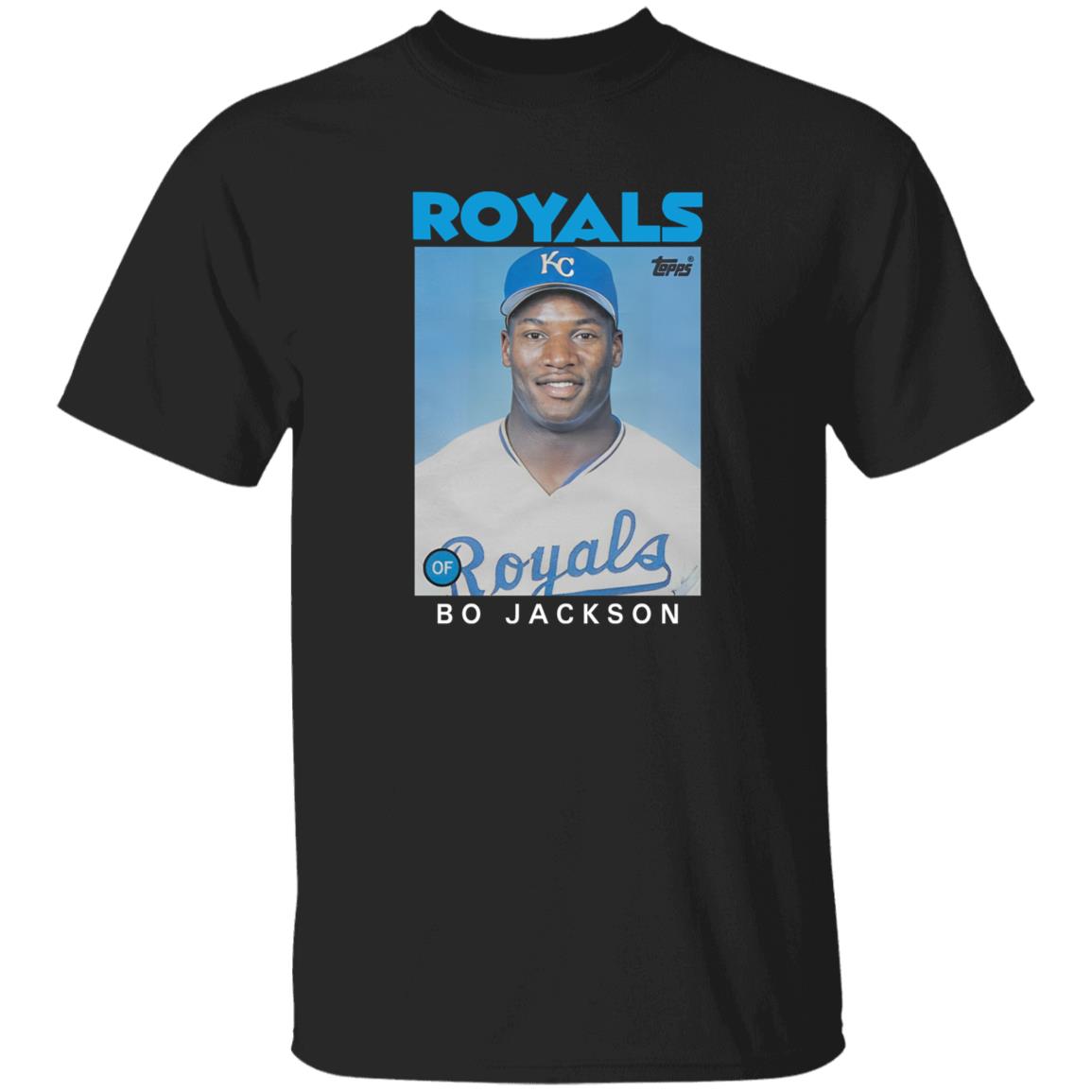 Royals Topps Bo Jackson Shirt Royals Topps Bo Jackson Shirt