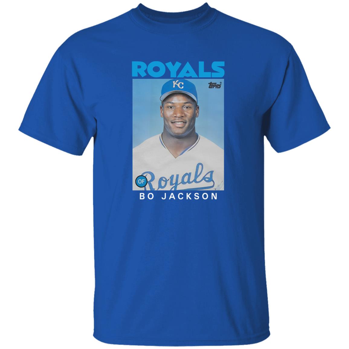 Royals Topps Bo Jackson Shirt Royals Topps Bo Jackson Shirt