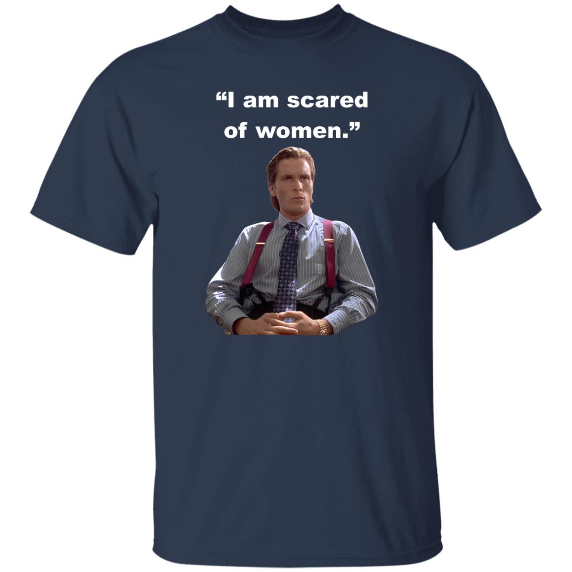 Schizo Store I Am Scared Of Women Hoodie Patrick Bateman Schizo Store I Am Scared Of Women Hoodie Patrick Bateman