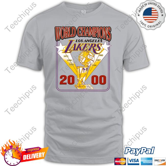 Official Vintage Los Angeles Lakers 2000 Champion World T-Shirt, hoodie,  sweater, long sleeve and tank top