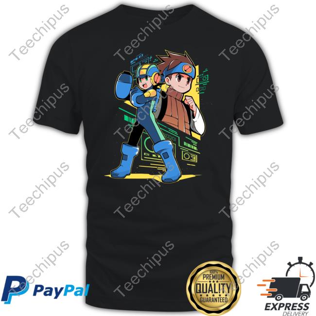 Official Mega Man And Lan Hoodie Official Mega Man And Lan Hoodie
