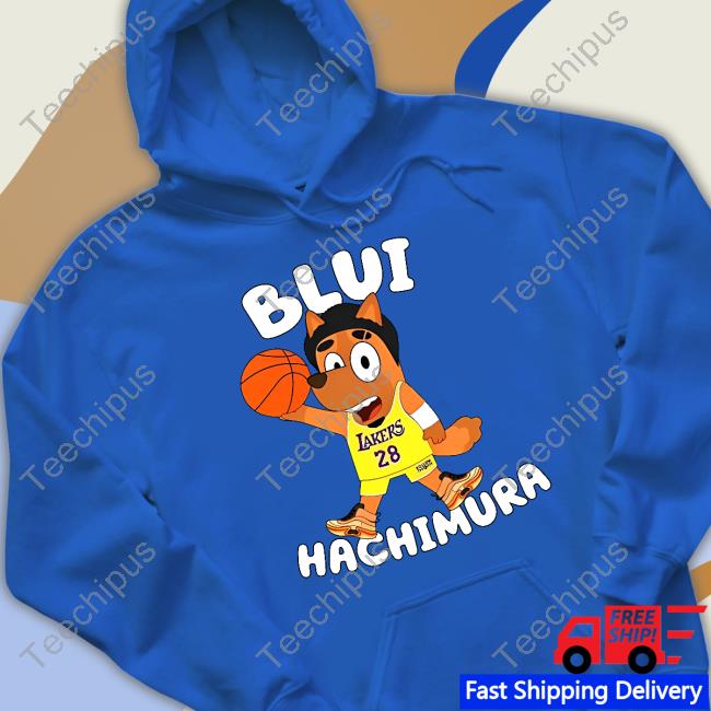 bluey lakers 28 blui hachimura T-Shirt