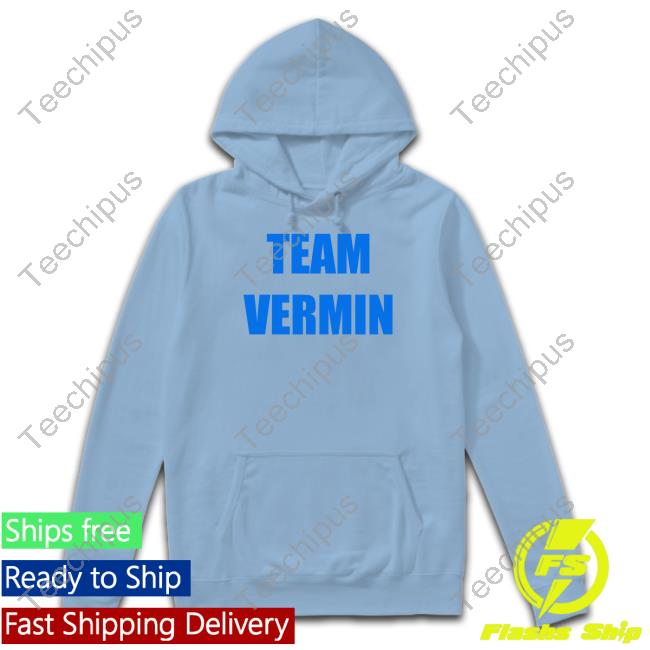 Official Team Vermin Hooded Sweatshirt Seanhelaosouse Official Team Vermin Hooded Sweatshirt Seanhelaosouse