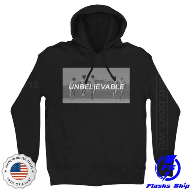 Official Merch Bar Why Don't We Store Shop Unbelievable Pullover Hoodie Black MechBar Official Merch Bar Why Don't We Store Shop Unbelievable Pullover Hoodie Black MechBar