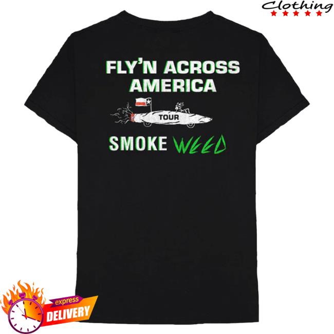 Official Pantera Merch Store Pantera Fly'n Across America 420 T-Shirt Official Pantera Merch Store Pantera Fly'n Across America 420 T-Shirt