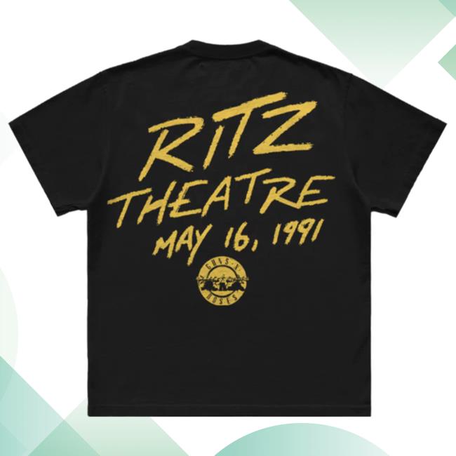 Official Gnr Merch Store Ritz Theatre Black Tee Gnrmerch Official Gnr Merch Store Ritz Theatre Black Tee Gnrmerch