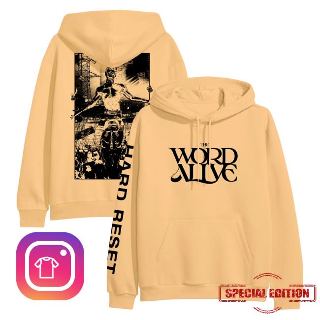 Official Merch Now The Word Alive Threshold Peach Hoody MerchNow Official Merch Now The Word Alive Threshold Peach Hoody MerchNow