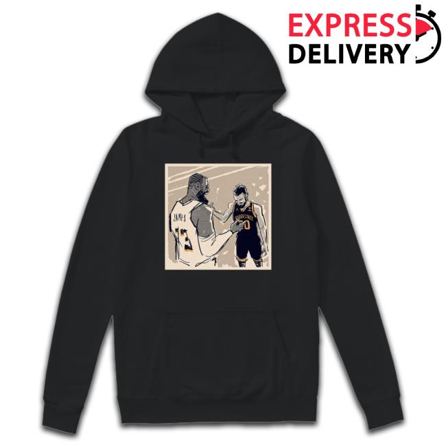 Trending Stephen Curry Vs Lebron James Handshake Long Sleeve Tee Trending Stephen Curry Vs Lebron James Handshake Long Sleeve Tee