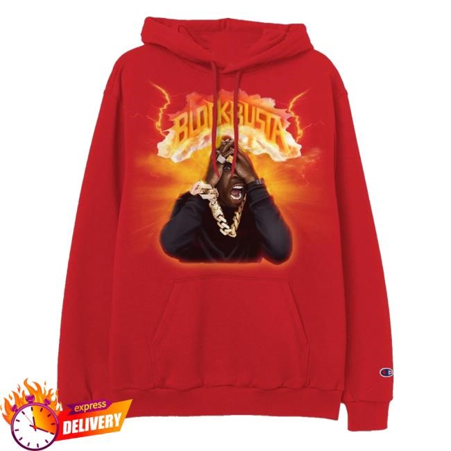 Busta Rhymes Universe Merch Blockbusta Hoodie Red T-Shirt