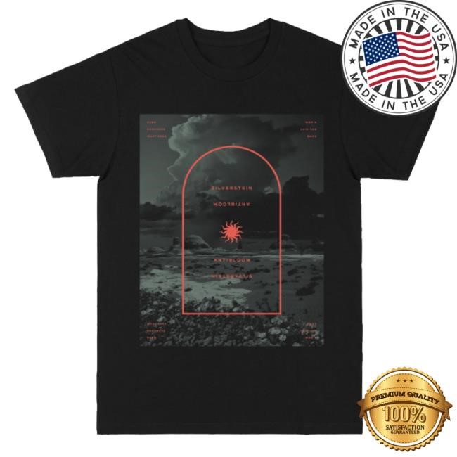 Official Silverstein Music Merch Antibloom Black T-Shirt