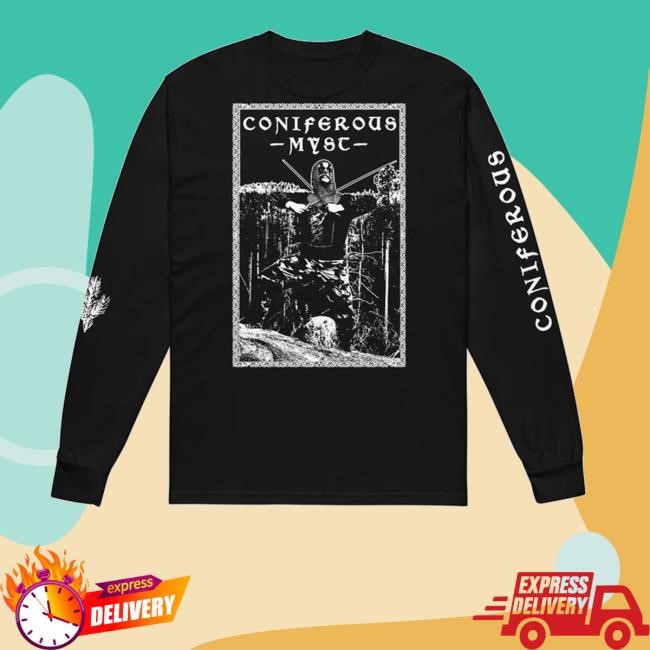 Out Of Season Label Merch Coniferous Myst Vast Mountain Castles 4-Sided Long Sleeve T Shirt