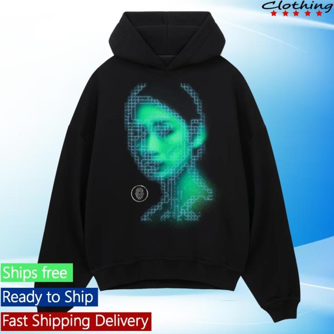 Mind Arcade Black Cyber Glow Hooded Sweatshirt