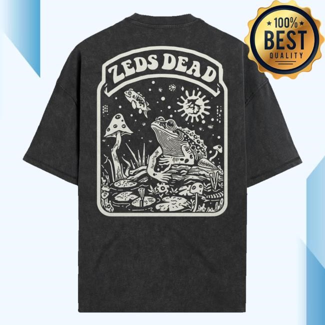 Zeds Dead Official Shop Frog Noizes Premium Heavyweight Tee Shirt