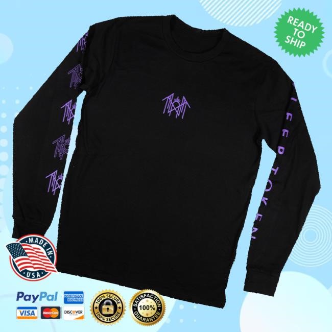 Sleep Token Merch Purple Logo Sweatshirt Black Sleep Token Merch Purple Logo Sweatshirt Black