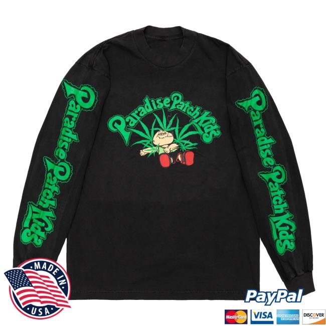 Doverstreetmarket Merch Store Paradise Paradise Patch Kids Ls Black Sweatshirt Doverstreetmarket Merch Store Paradise Paradise Patch Kids Ls Black Sweatshirt