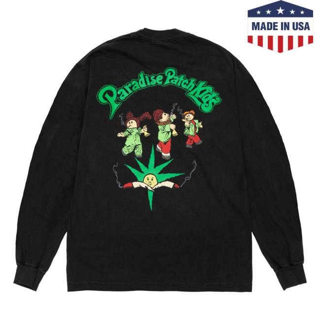Doverstreetmarket Merch Store Paradise Paradise Patch Kids Ls Black Sweatshirt Doverstreetmarket Merch Store Paradise Paradise Patch Kids Ls Black Sweatshirt