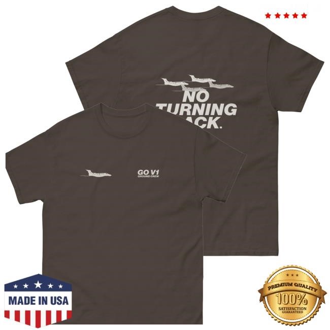 V1 Church Merch Shop Ground Crew T-Shirt - No Turning Back Shirts V1 Church Merch Shop Ground Crew T-Shirt - No Turning Back Shirts