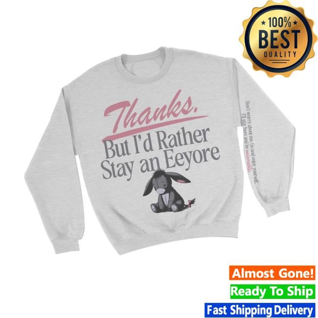 Limited Lostbrostradingco Merch Store Stay An Eeyore Long Sleeve Shirt Limited Lostbrostradingco Merch Store Stay An Eeyore Long Sleeve Shirt