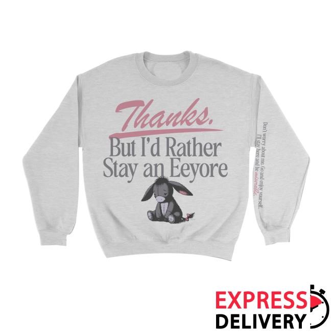 Limited Lostbrostradingco Merch Store Stay An Eeyore Long Sleeve Shirt Limited Lostbrostradingco Merch Store Stay An Eeyore Long Sleeve Shirt