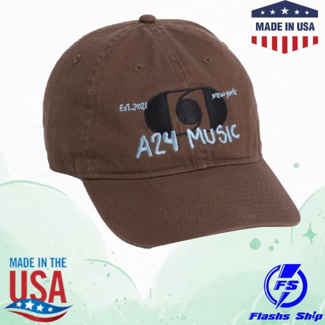 A24films Shop Brown A24 Music Hat