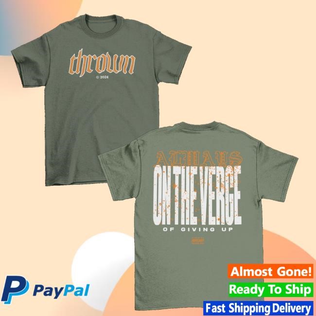 Extendedpain Merch Thrown On The Verge Green Tee