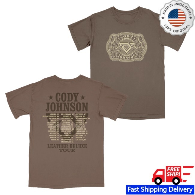 Trending Cody Johnson Merch Belt Buckle Tour T-Shirt