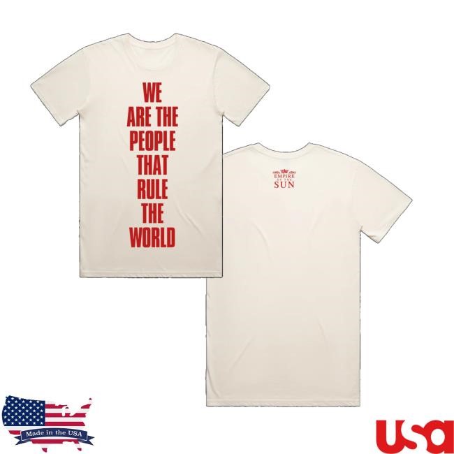Empireofthesun Shop We Are The People Off-White Tee Shirt