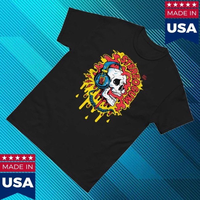 Trending Stereogum Shop Merch Skull Graphic Hoodie