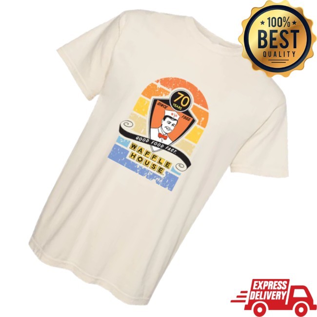Waffle House Store Merch Waffle House 70Th Anniversary Crewneck Sweatshirt