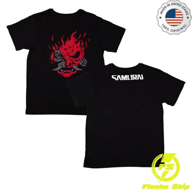 Cd Projekt Red Merch Store Cyberpunk 2077 Classic Samurai T-Shirt Cd Projekt Red Merch Store Cyberpunk 2077 Classic Samurai T-Shirt