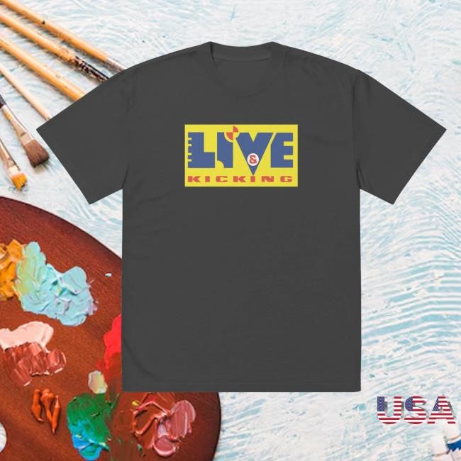 Bbc Shop Merch Live & Kicking Oversized Retro Logo T-Shirt Bbc Shop Merch Live & Kicking Oversized Retro Logo T-Shirt