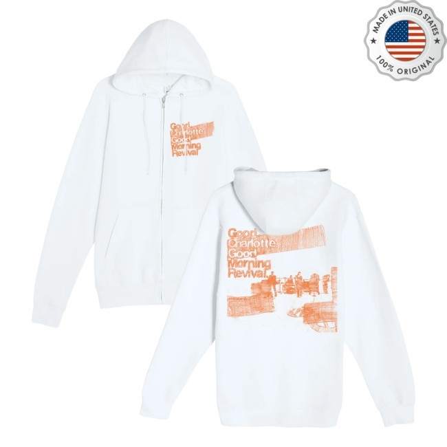 Good Charlotte Store Merch Limited Edition Reimagined Good Morning Revival Zip-Up Classic Shirt