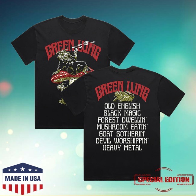 Green Lung Store Merch Old English Black Magic Hoodie