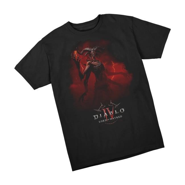 Blizzard Gear Merch Store Diablo Iv Lord Of Hatred Key Art Black T Shirt Blizzard Gear Merch Store Diablo Iv Lord Of Hatred Key Art Black T Shirt