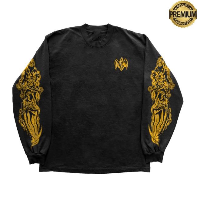 Warren Lotas Merch Store Three Reapers Long Sleeve Tee Shirt Black Yellow