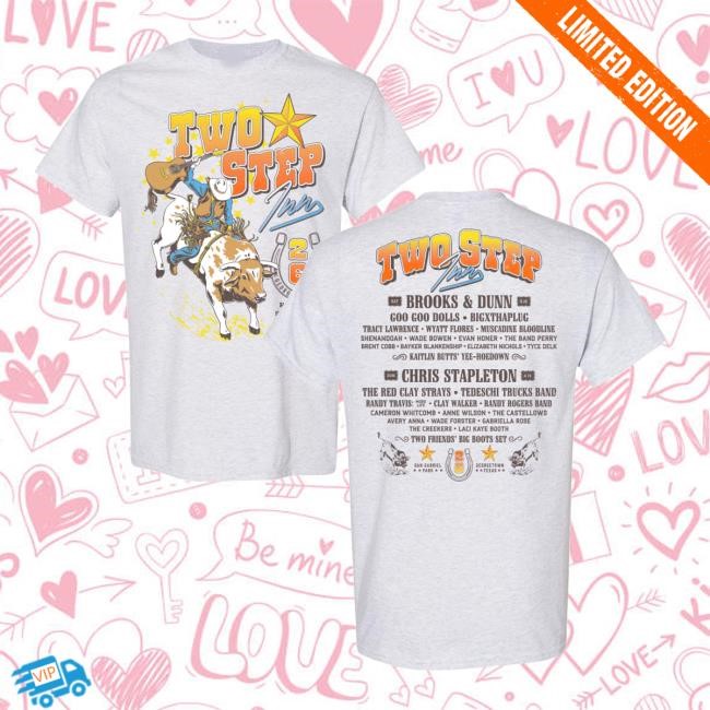 Two Step Inn Merch Store Buckin Bull Lineup Tee