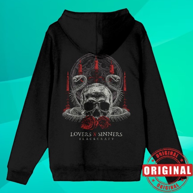 Blackcraft Cult Store Merch Lovers And Sinners Zip-Up Hoodie Sweatshirt