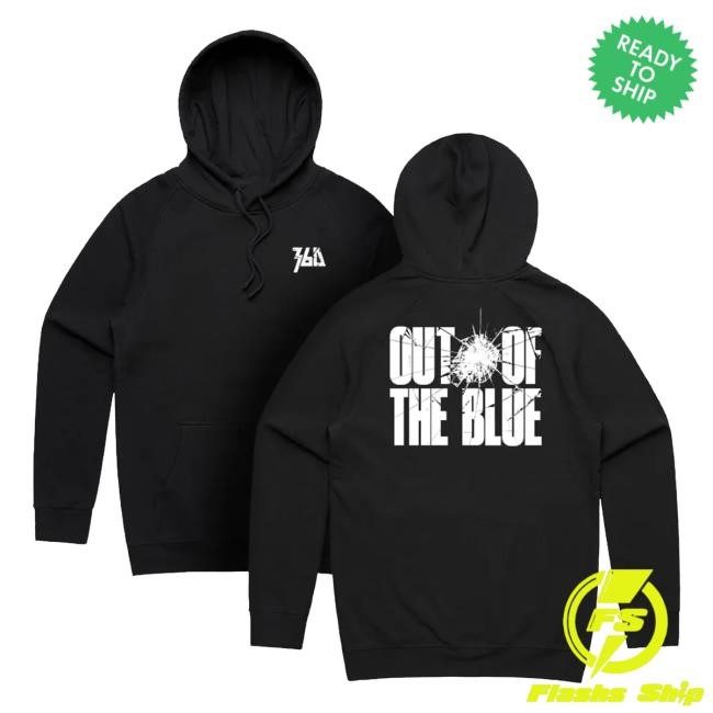 360Music Merch Store 360 'Out Of The Blue' Black T-Shirt White 360
