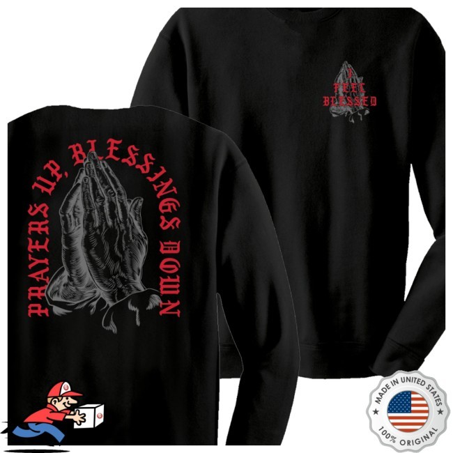 Trending Lucky Soulusa Store Merch Prayers Up, Blessings Down Shirts Trending Lucky Soulusa Store Merch Prayers Up, Blessings Down Shirts