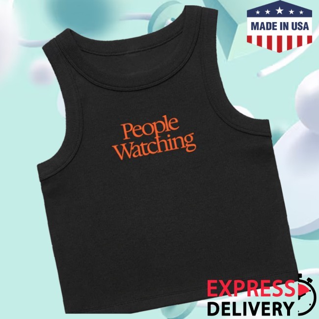 Official  Sam Fender Store Merch People Watching Black Vest T-Shirt