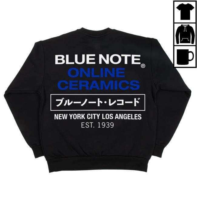 Blue Note Records Merch Store Blue Note X Online Ceramics T-Shirt