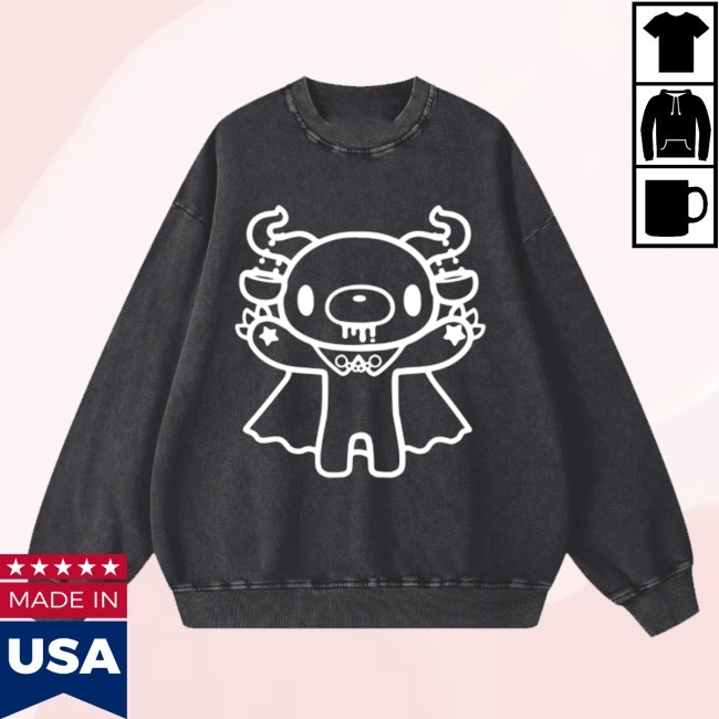 Trending Gloomy Bear Store Merch Gloomy Libra Snow Washed Oversized Shirts
