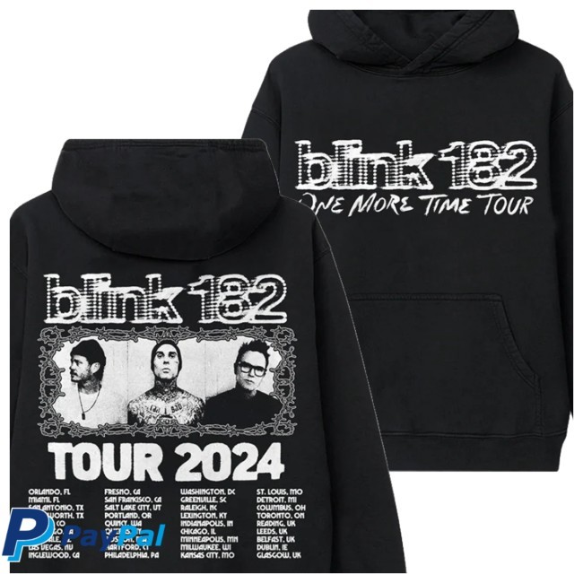 Blink 182 Store Merch One More Time Tour Sweatshirt Blink 182 Store Merch One More Time Tour Sweatshirt
