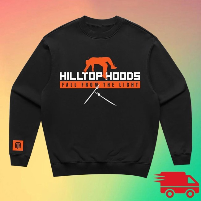 Official  Hilltop Hoods Music Store Merch Fall From The Light Hoodie