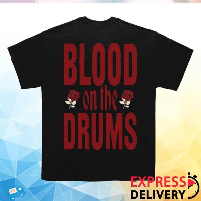Trending Ashton Irwin Store Merch Blood On The Drums Frame Tee Shirt